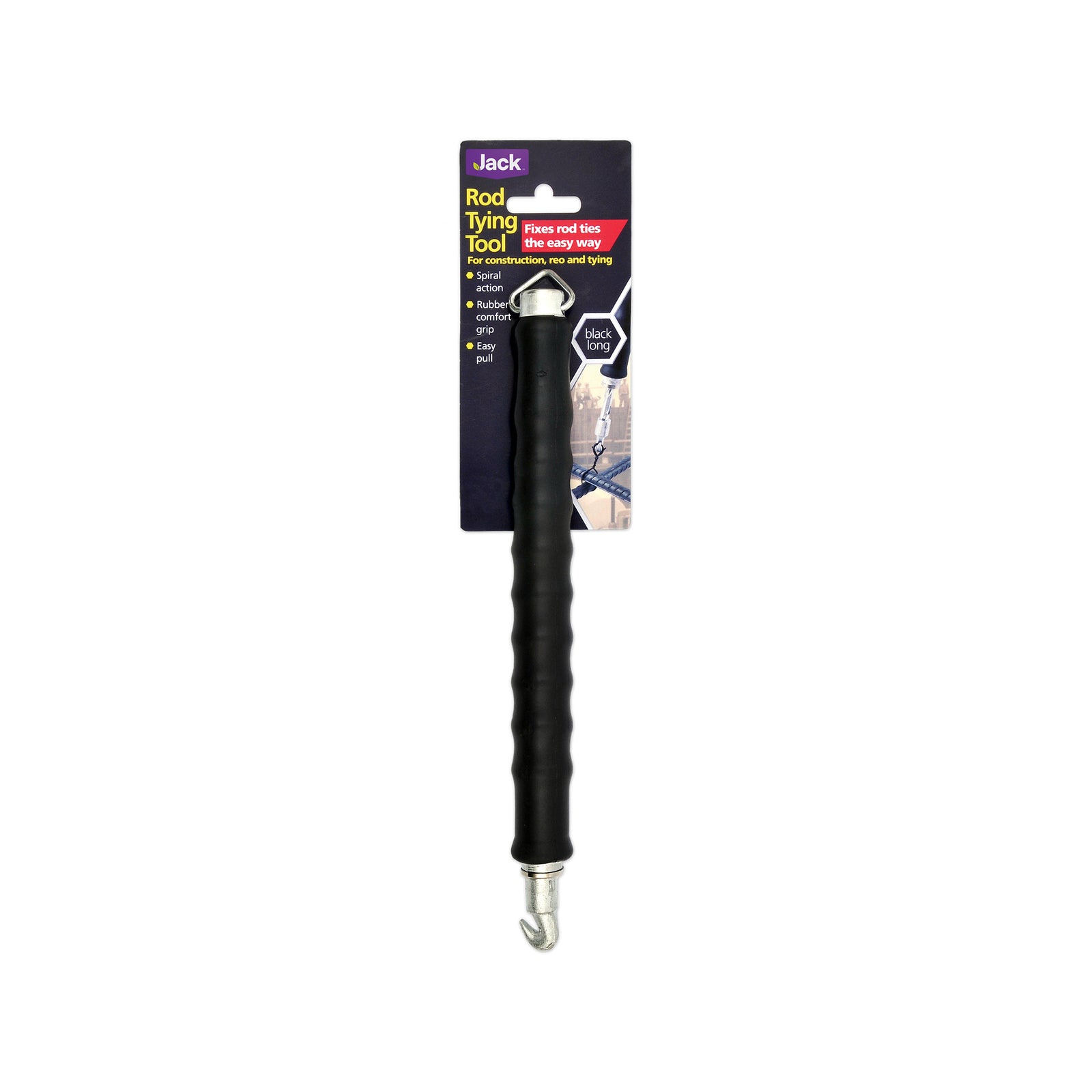 Jack Long Handle Rod Tying Tool - Steel & Rubber