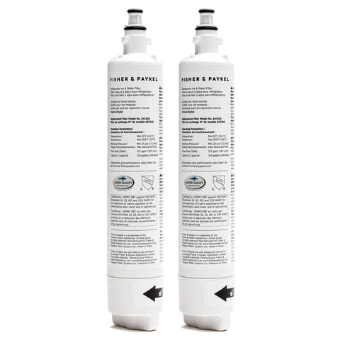 Fisher & Paykel Replacement Refrigerator Water Filter - Twin Pack, Suits E, RF and RS Models - 847200-2PK