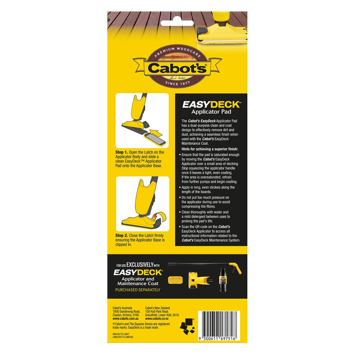 Cabot's EasyDeck Applicator Pad Replacement