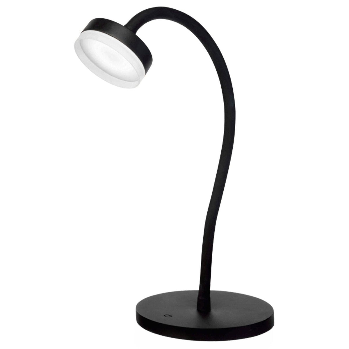 Brilliant Jerico 3W Black LED Desk Lamp with Touch Switch & Adjustable Head 20873/06