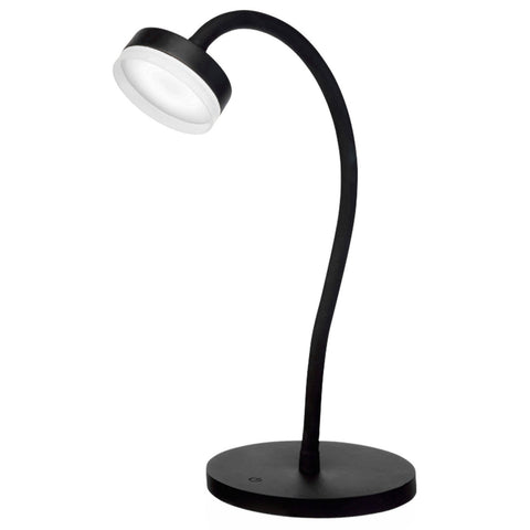 Brilliant Jerico 3W Black LED Desk Lamp with Touch Switch & Adjustable Head 20873/06