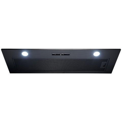 Omega 70cm undermount rangehood - 716m³/h air capacity - matte black, LED lights, washable filter - ORU70MB