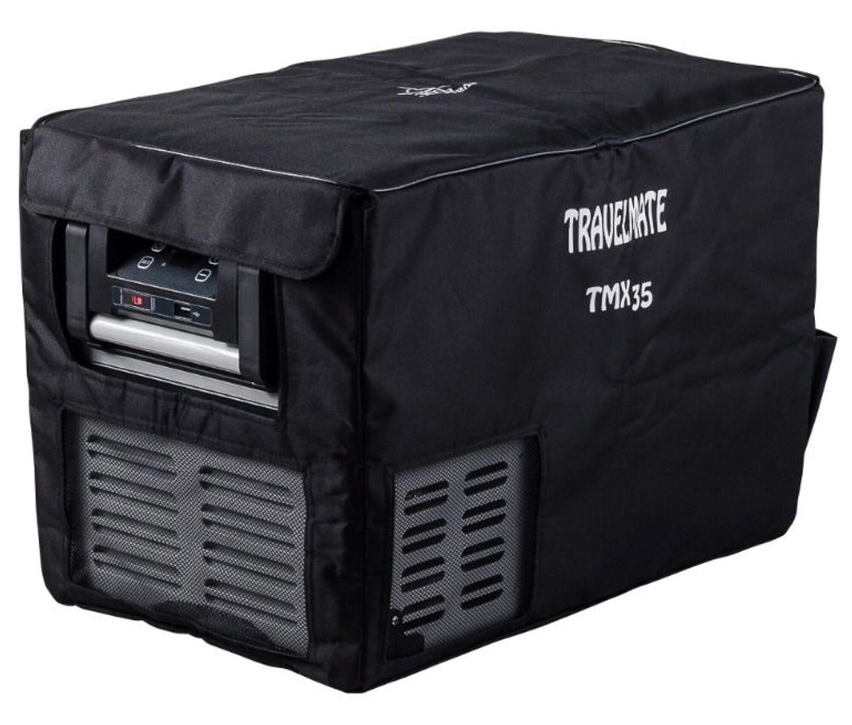 EvaKool 38L Travelmate portable fridge - End-opening lid - Black/Silver - TMX35
