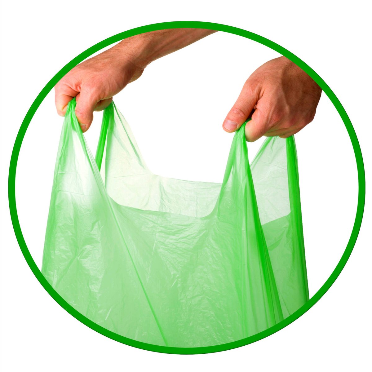 Maze 27L Medium Organic Rubbish Bags, 20 Pack, Starch-Based with Handles