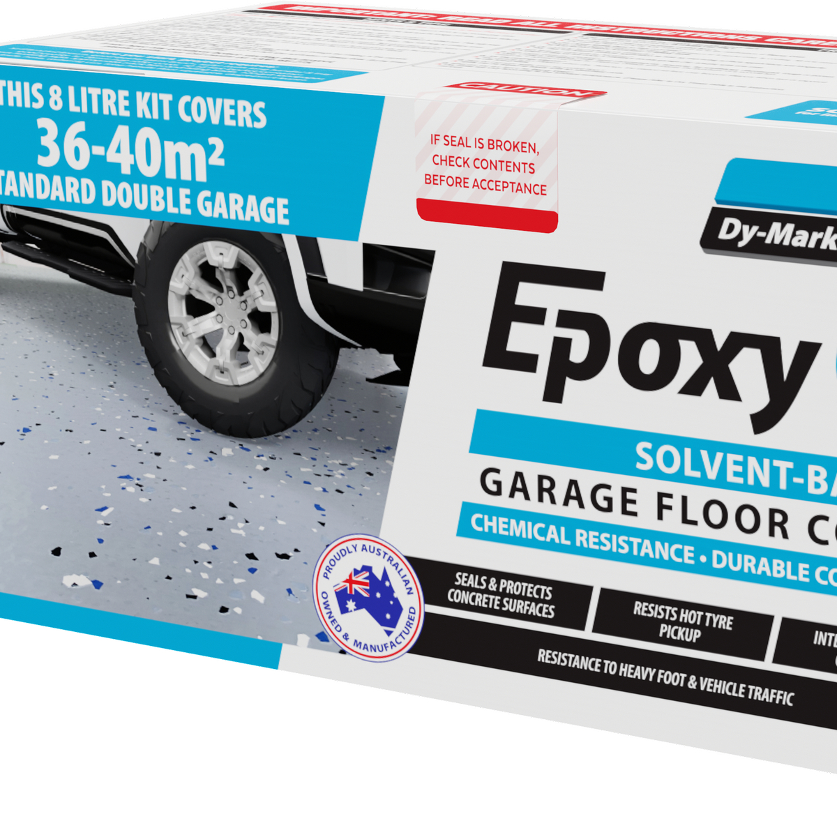 Dy-Mark 8L Slate Epoxy Coat Garage Floor Kit - Durable - Gloss Finish - SuperSaverAU - view 1