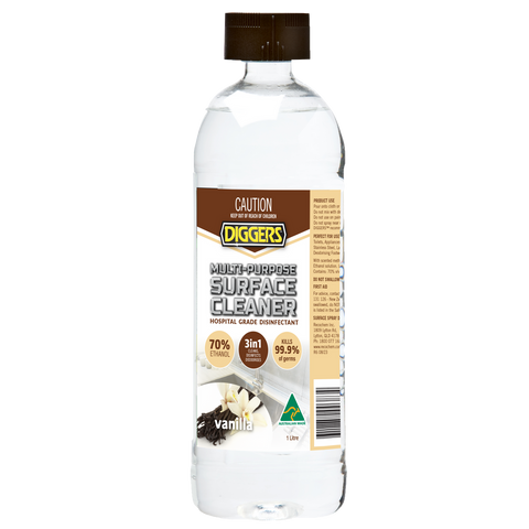 DIGGERS 1L Vanilla Multi-Purpose Surface Cleaner - Indoor, Antibacterial