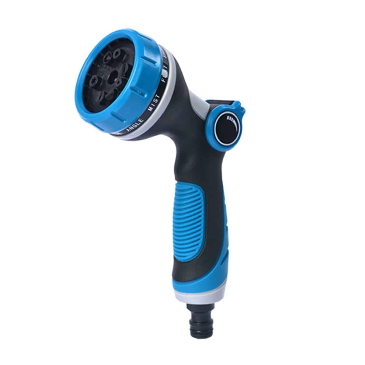 10-Function Garden Hose Nozzle for Watering and Car Washing - Blue