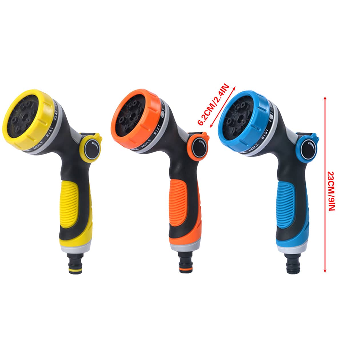 10-Function Garden Hose Nozzle for Watering and Car Washing - Blue - view 4
