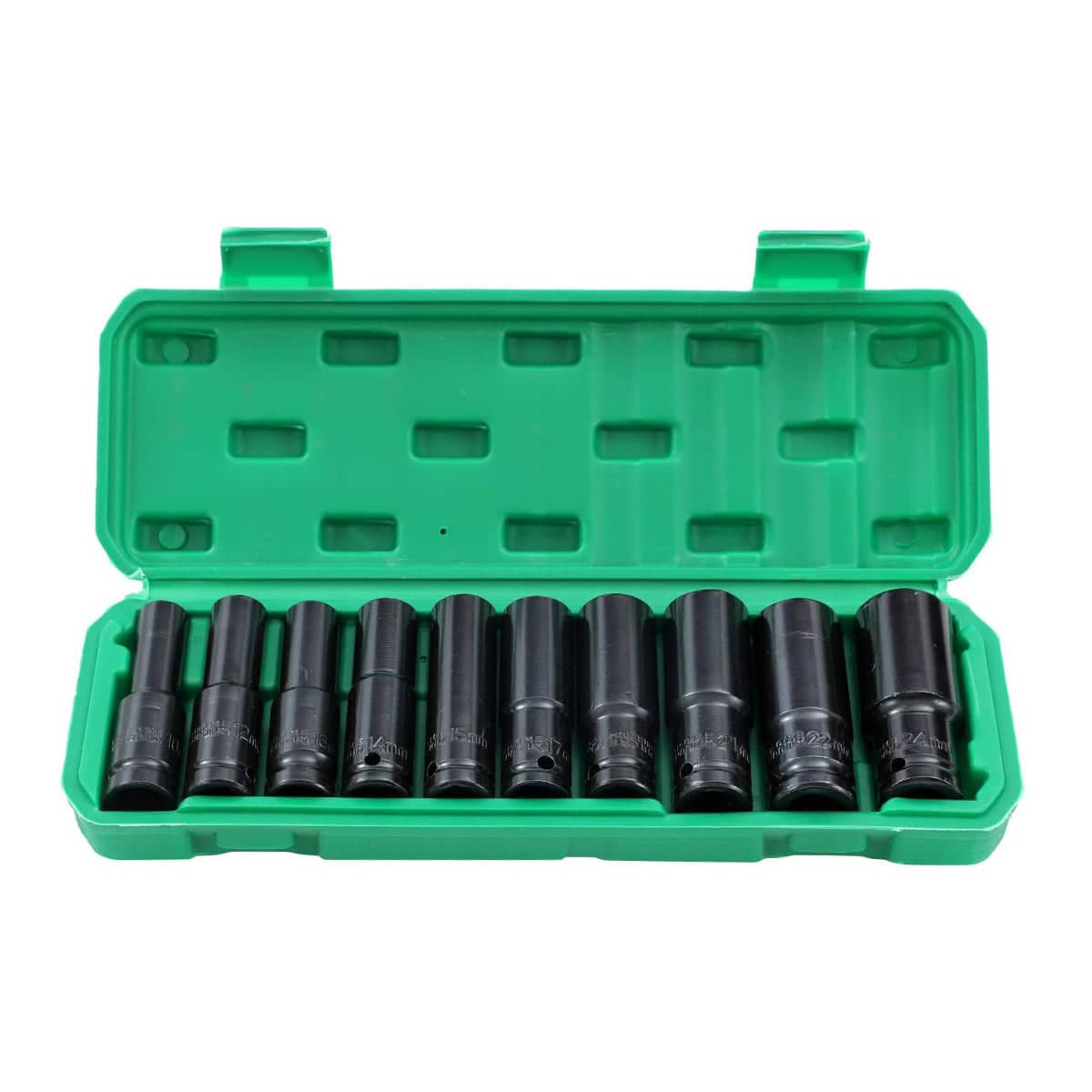 10 Piece High Torque Impact Socket Set, Half Inch Drive for Mechanics - view 2