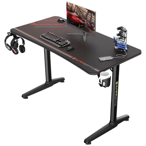 Eureka Ergonomic GIP-P47 Gaming Desk 120 x 60cm Black - SuperSaverAU - view 1