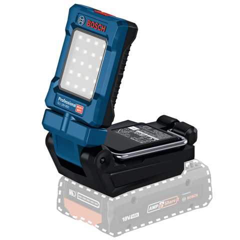 Bosch 18V Professional 800lm Work Light with 360° Swivel & 180° Tilt - Skin Only GLI 18V-800
