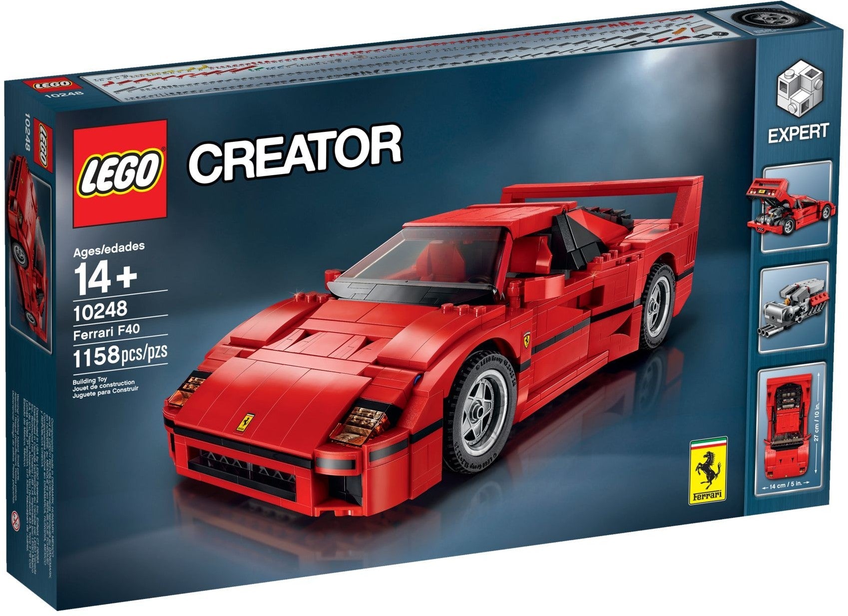 LEGO 10248 Ferrari F40 Model Car Kit - SuperSaverAU - view 1