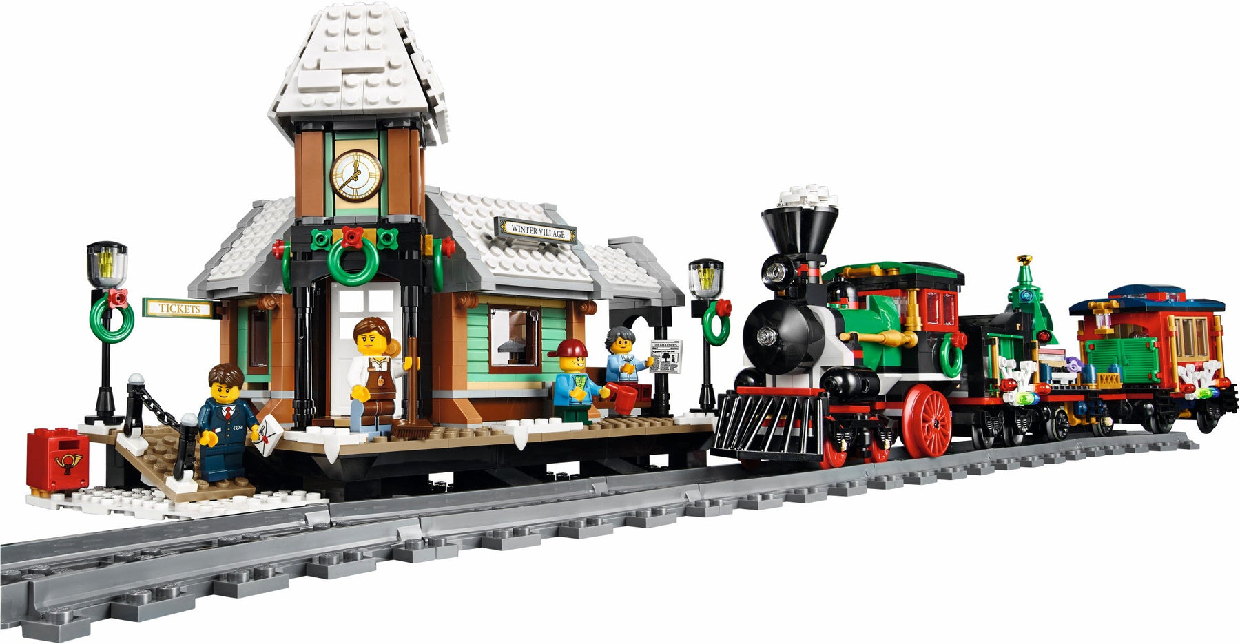 LEGO 10259 Winter Village Station: Festive Holiday Train Set - SuperSaverAU - view 5