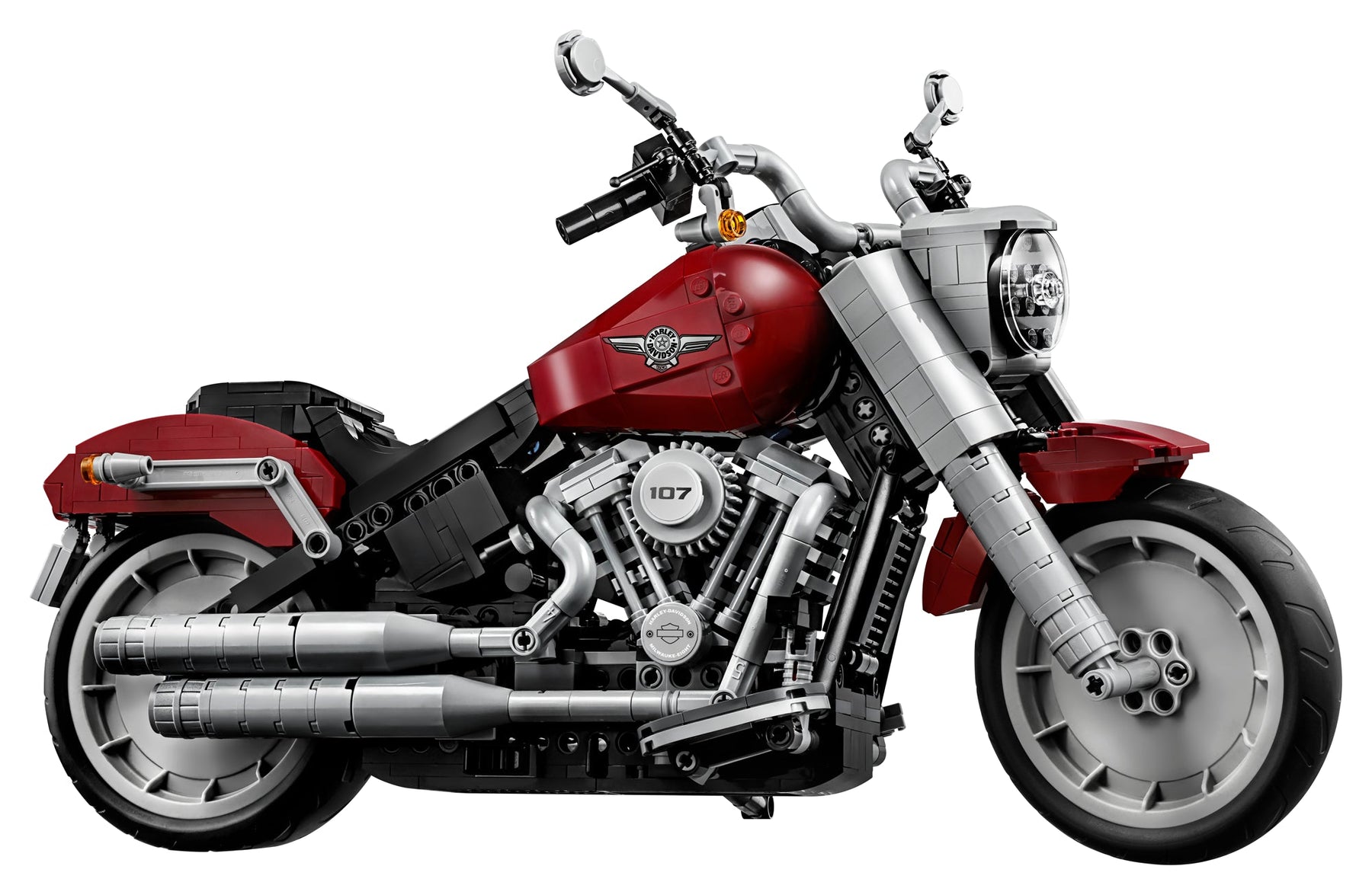 LEGO 10269 Harley-Davidson Fat Boy Motorcycle Model Kit - SuperSaverAU - view 6