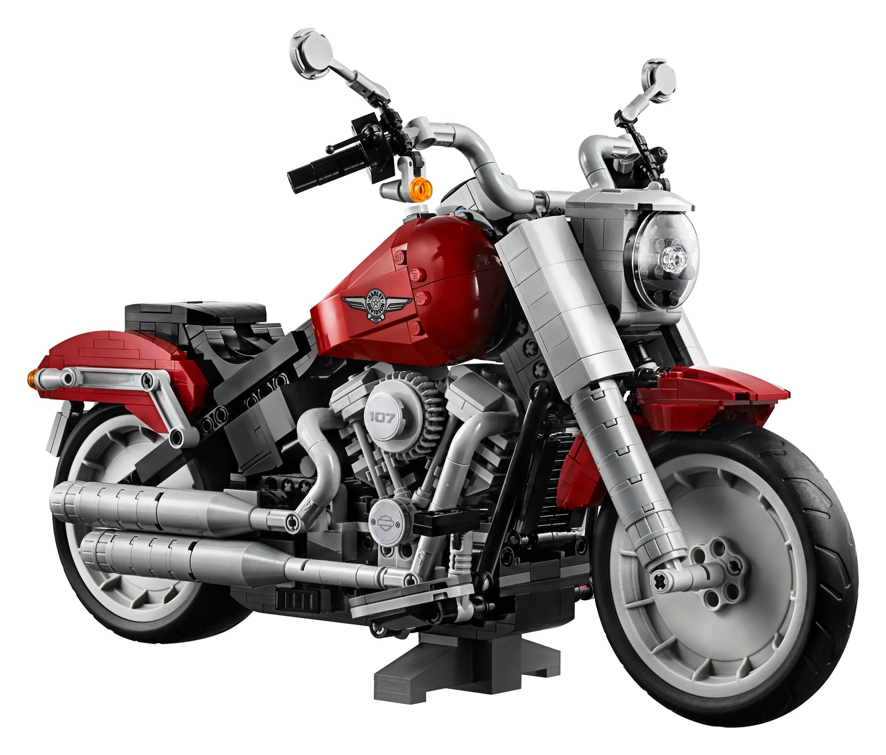 LEGO 10269 Harley-Davidson Fat Boy Motorcycle Model Kit - SuperSaverAU - view 7