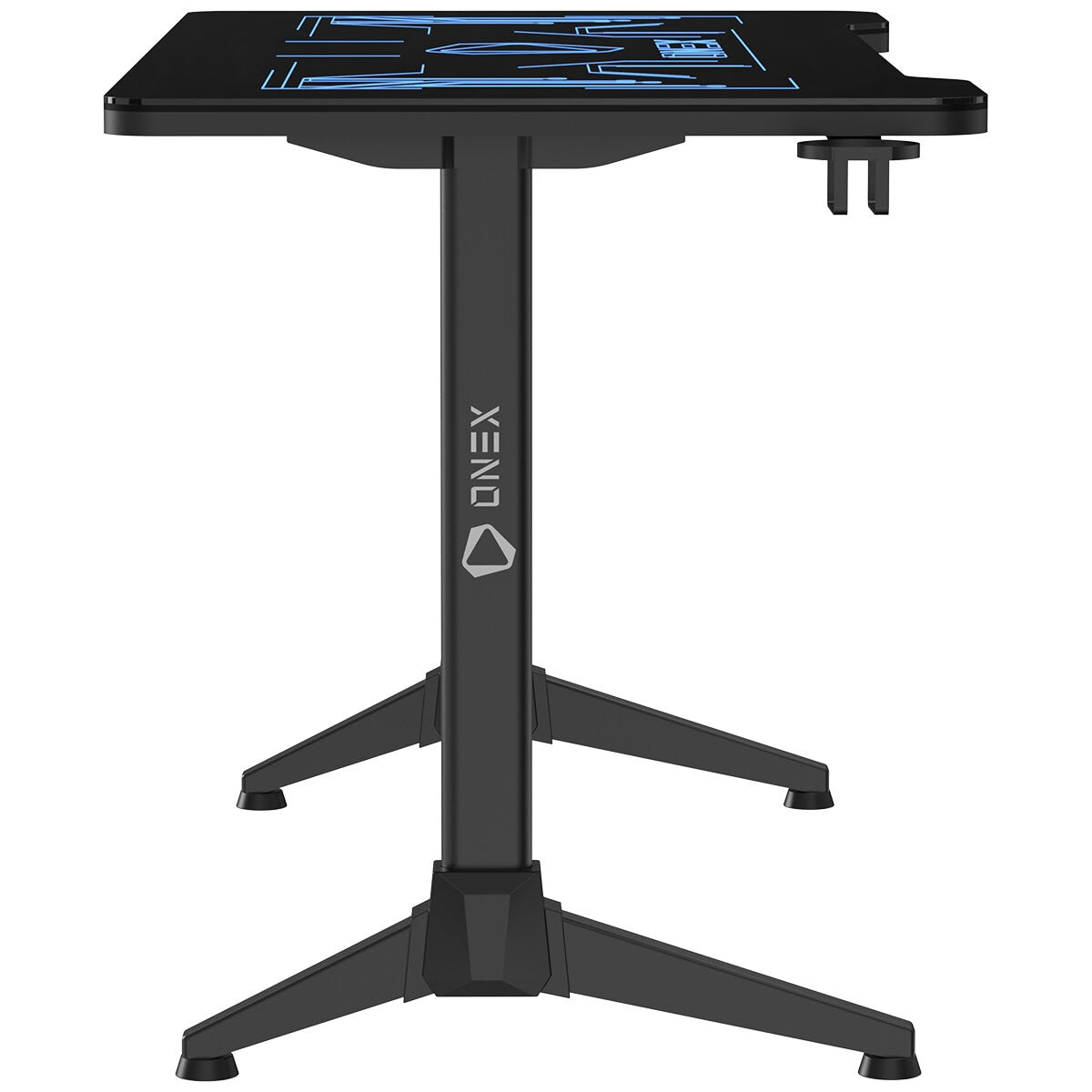 ONEX GD1400G Tempered Glass RGB Gaming Desk With Cup holder and Headset Hook ONEX-GD1400G-RGB - SuperSaverAU - view 3