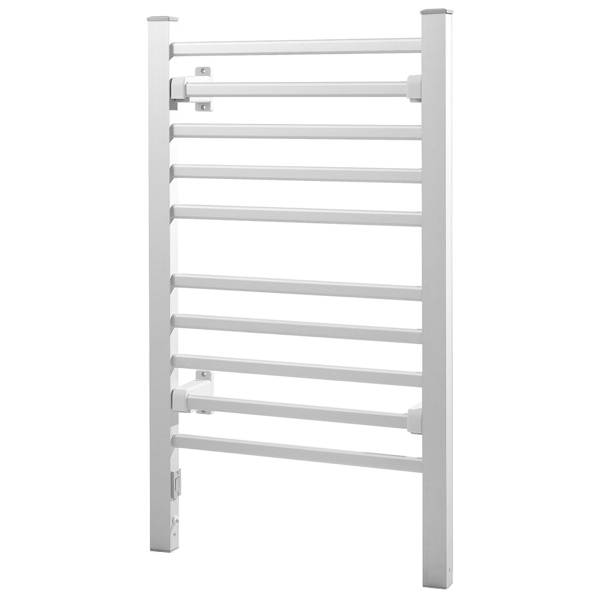 Devanti Heated Towel Rail Rack Electric Clothes Rails TW-C-FW-10-ALUM - SuperSaverAU - view 3