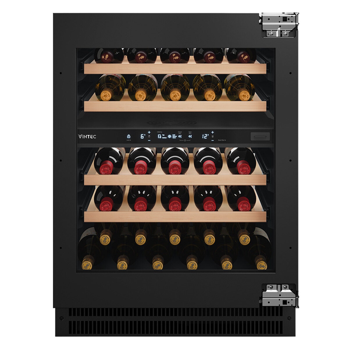Vintec Integrated Dual Zone Wine Fridge - Customisable Panel Door, Quiet Inverter Compressor - VWD820SAP-X