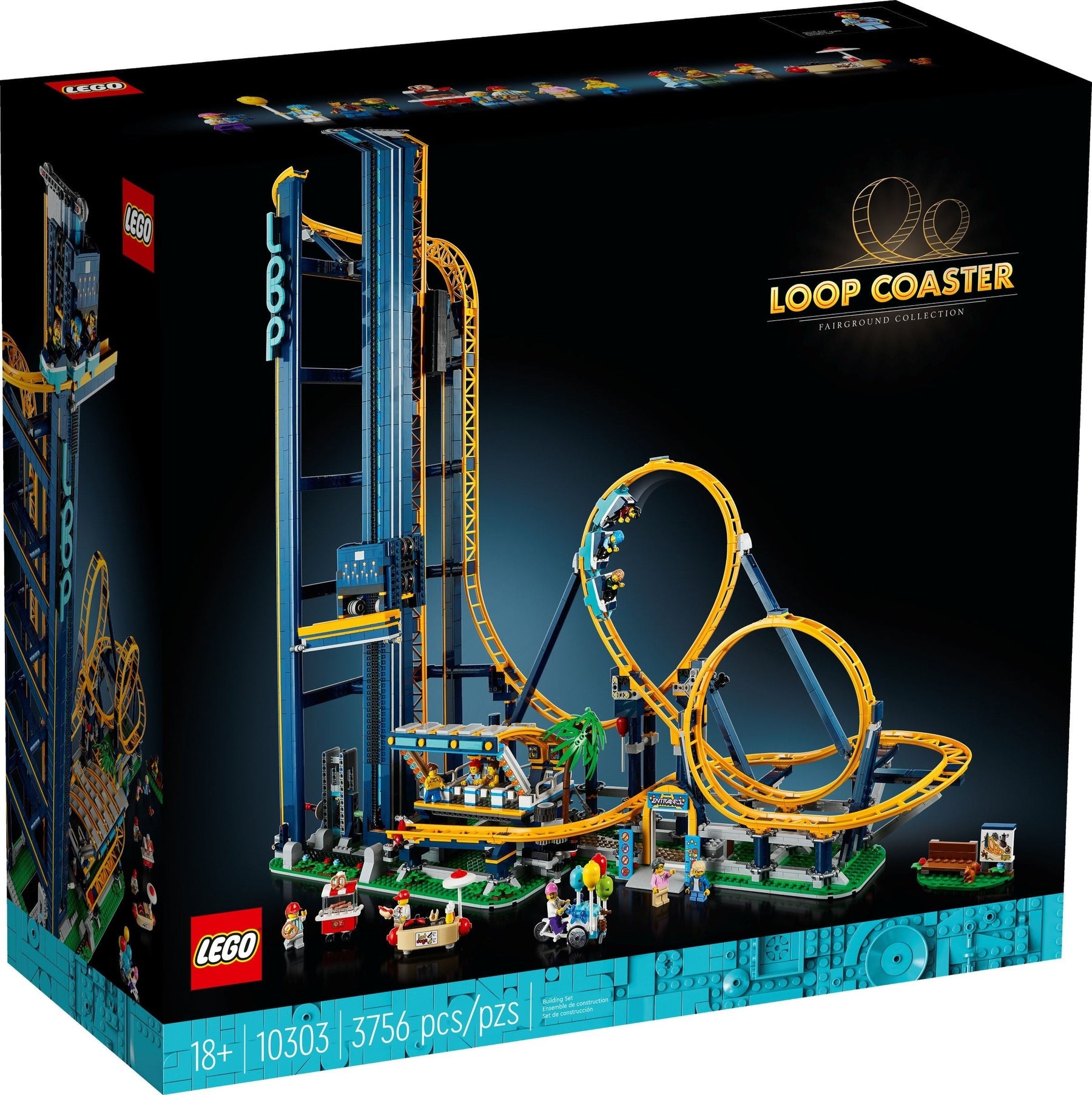 LEGO 10303 Loop Coaster: Build a Thrilling Fairground Icon - SuperSaverAU - view 1