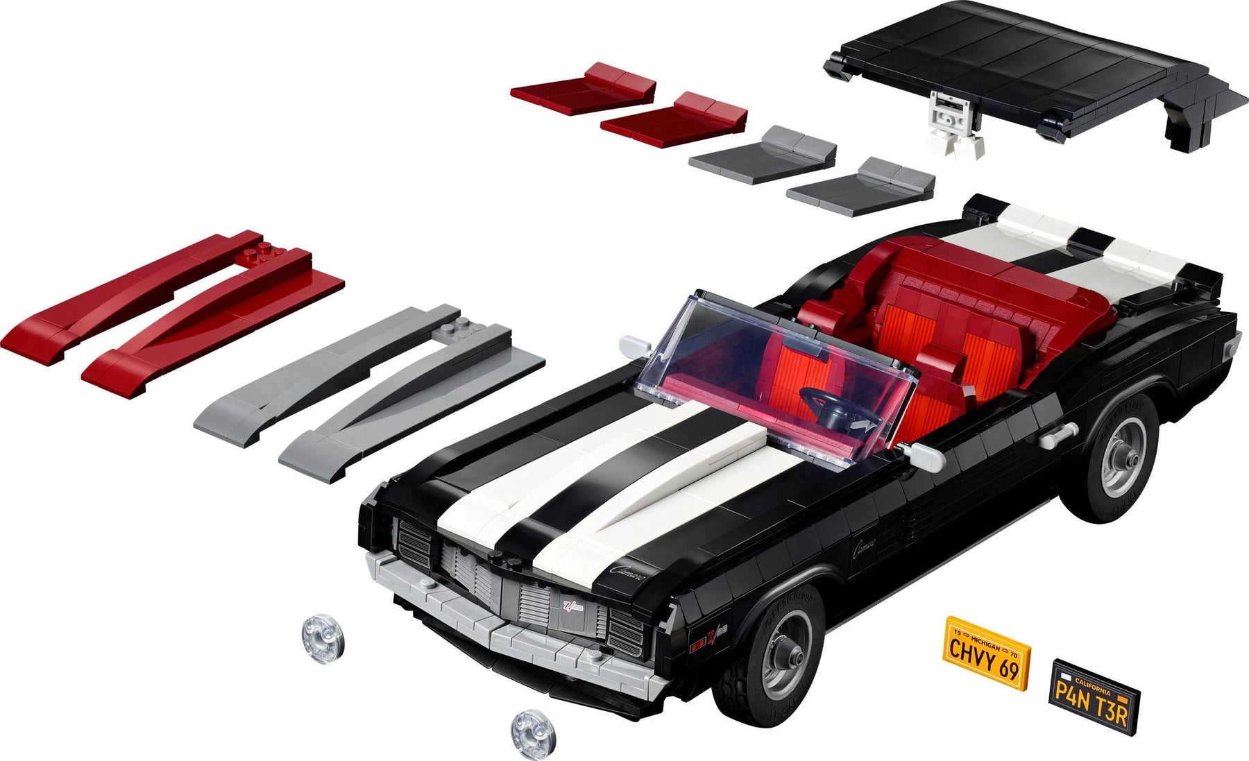 LEGO 10304 Chevrolet Camaro Z/28 1969 Muscle Car Model Kit - SuperSaverAU - view 6