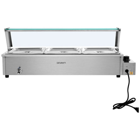 Devanti Commercial Bain Marie Electric Buffet Pan And Food Warmer - SuperSaverAU - view 1