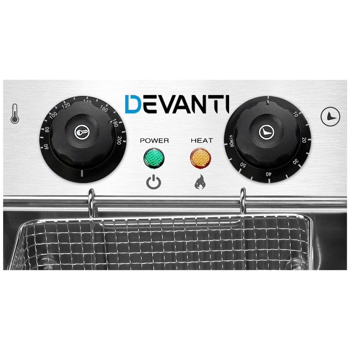 Devanti Electric Commercial Chip Cooker Deep Fryer CDF-D4C-SINGLE - SuperSaverAU - view 3