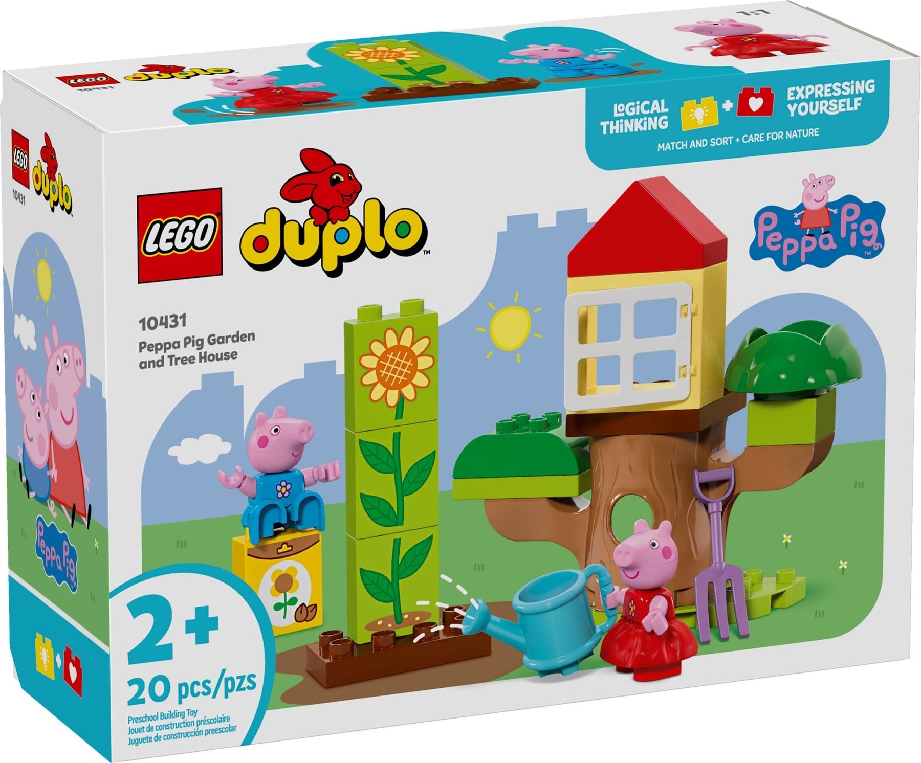 LEGO DUPLO 10431 Peppa Pig Garden & Tree House - SuperSaverAU - view 1