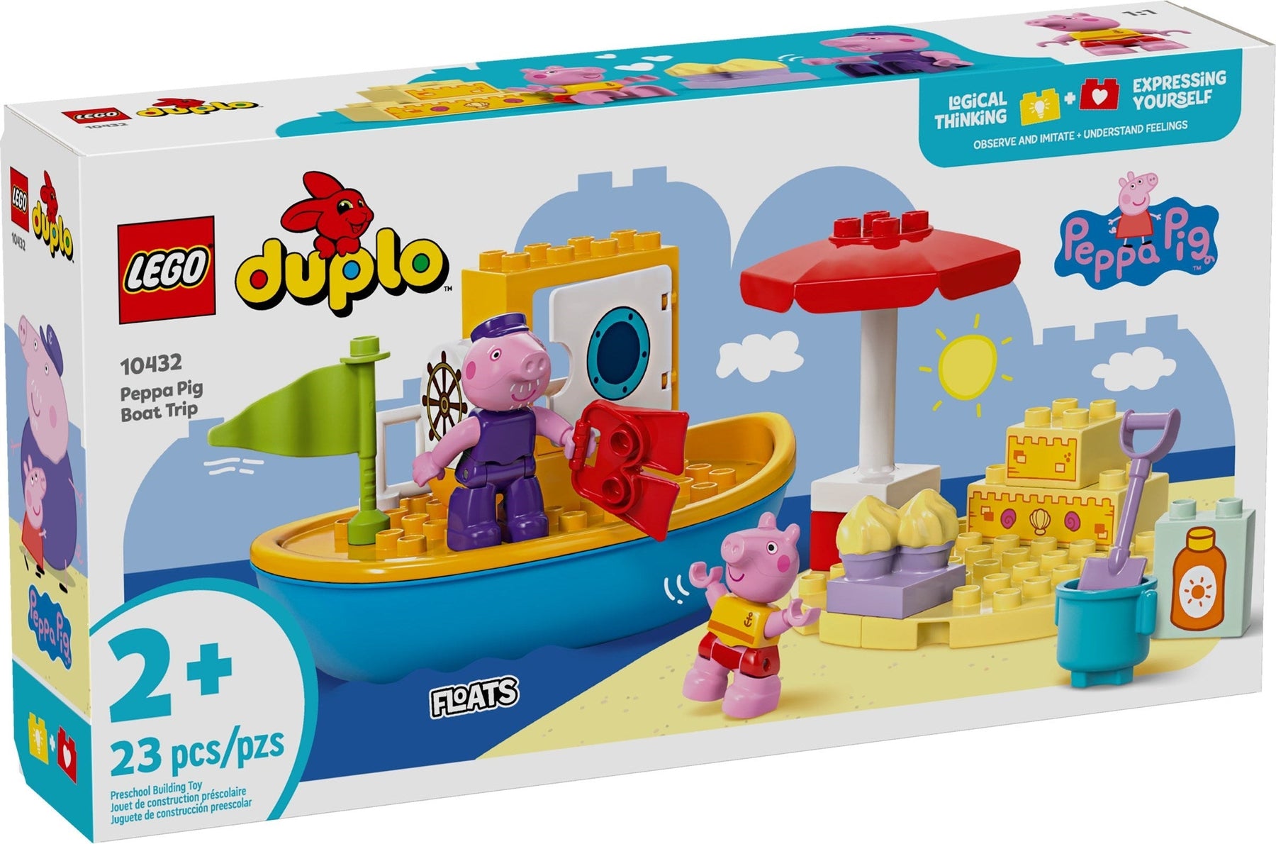 LEGO DUPLO 10431 Peppa Pig Boat Trip - SuperSaverAU - view 1
