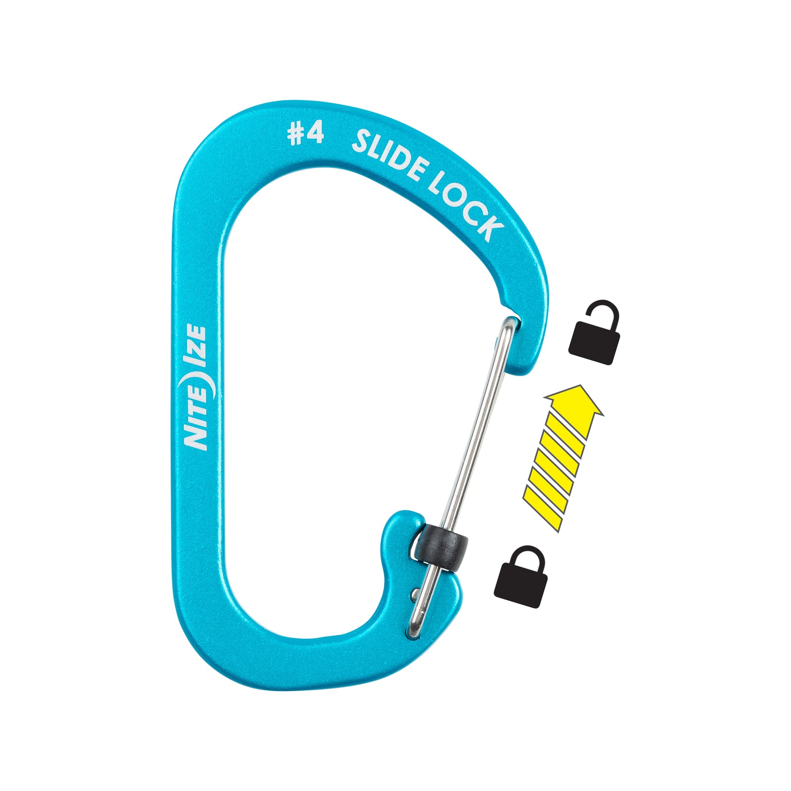 Nite Ize SlideLock Aluminium Carabiner #4 - Blue