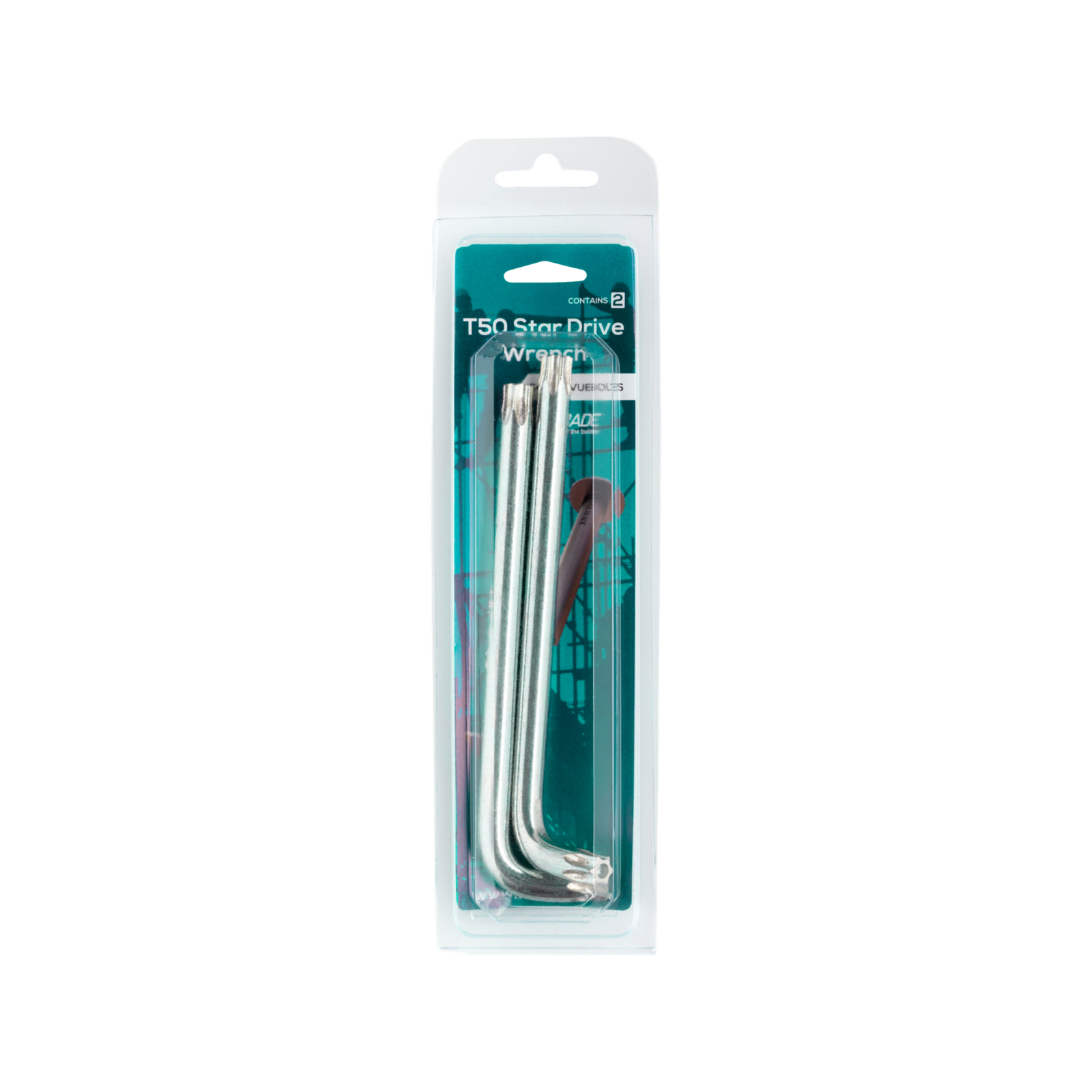 VUEPRO T50 Galvanised Concealed Bolt Wrench, 2 Pack