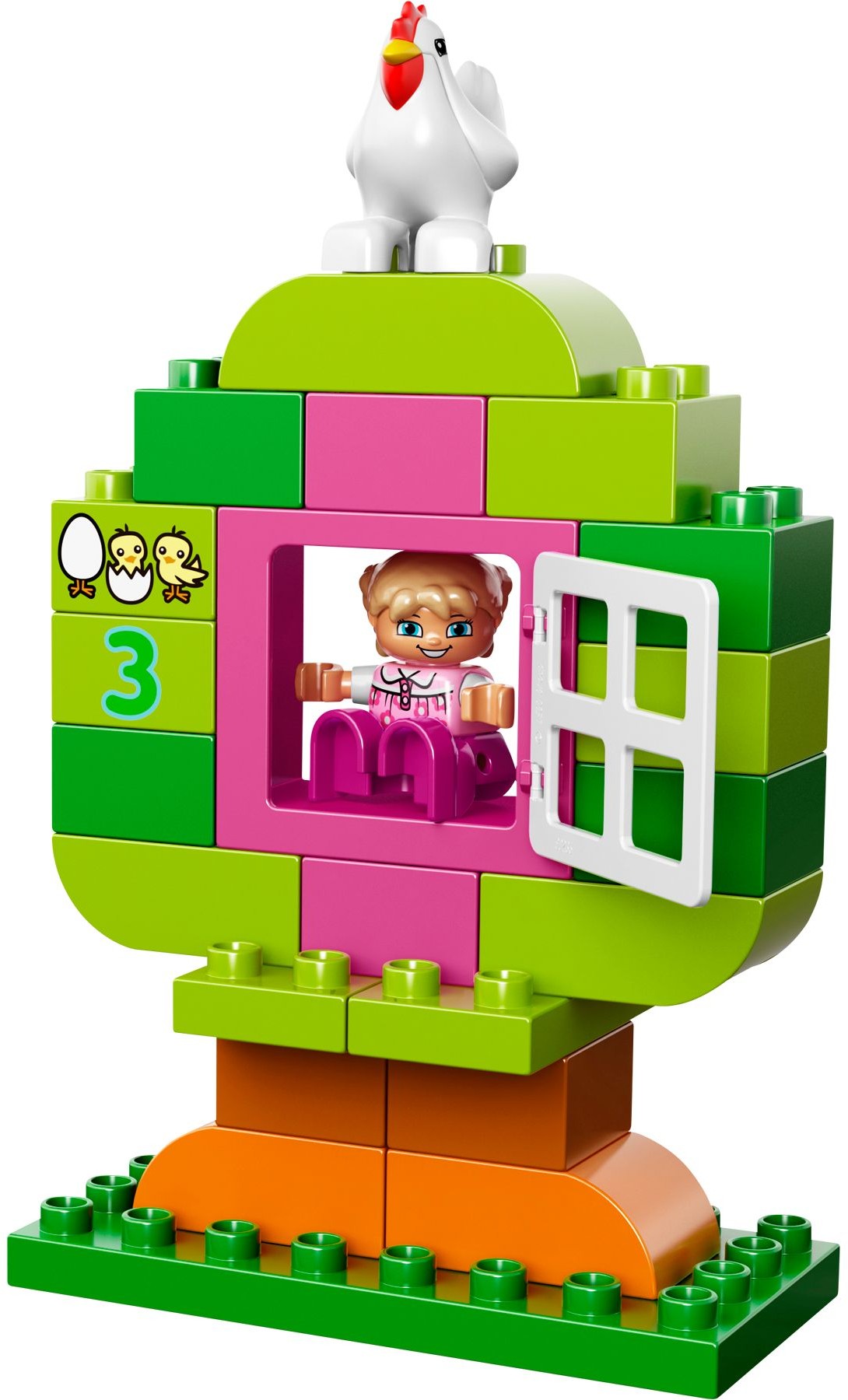 LEGO 10571 Pink Brick Box of Fun: Building Set with Girl DUPLO Figure - SuperSaverAU - view 4