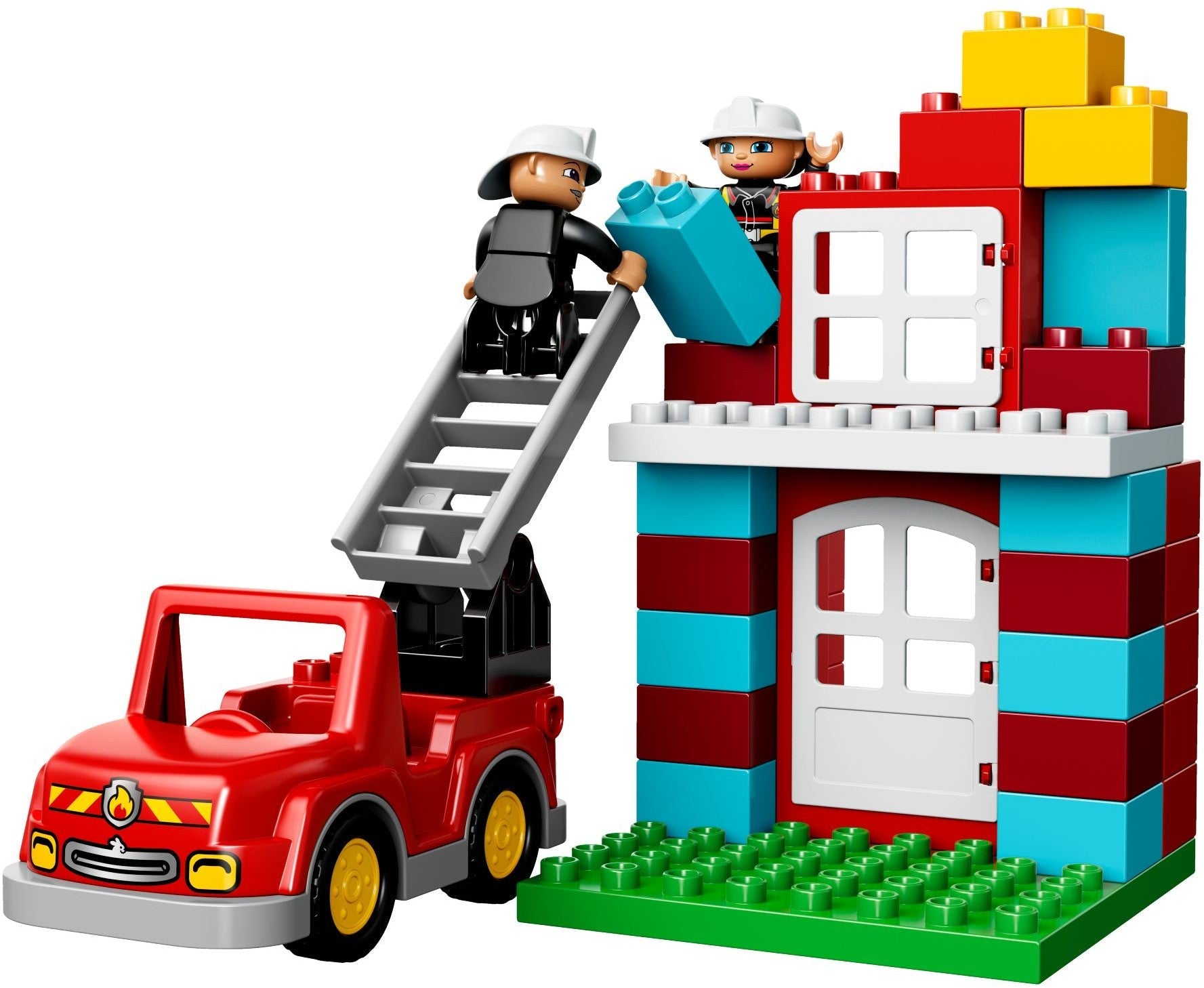 LEGO 10593 DUPLO Fire Station Playset with Fire Truck & Figures - SuperSaverAU - view 2