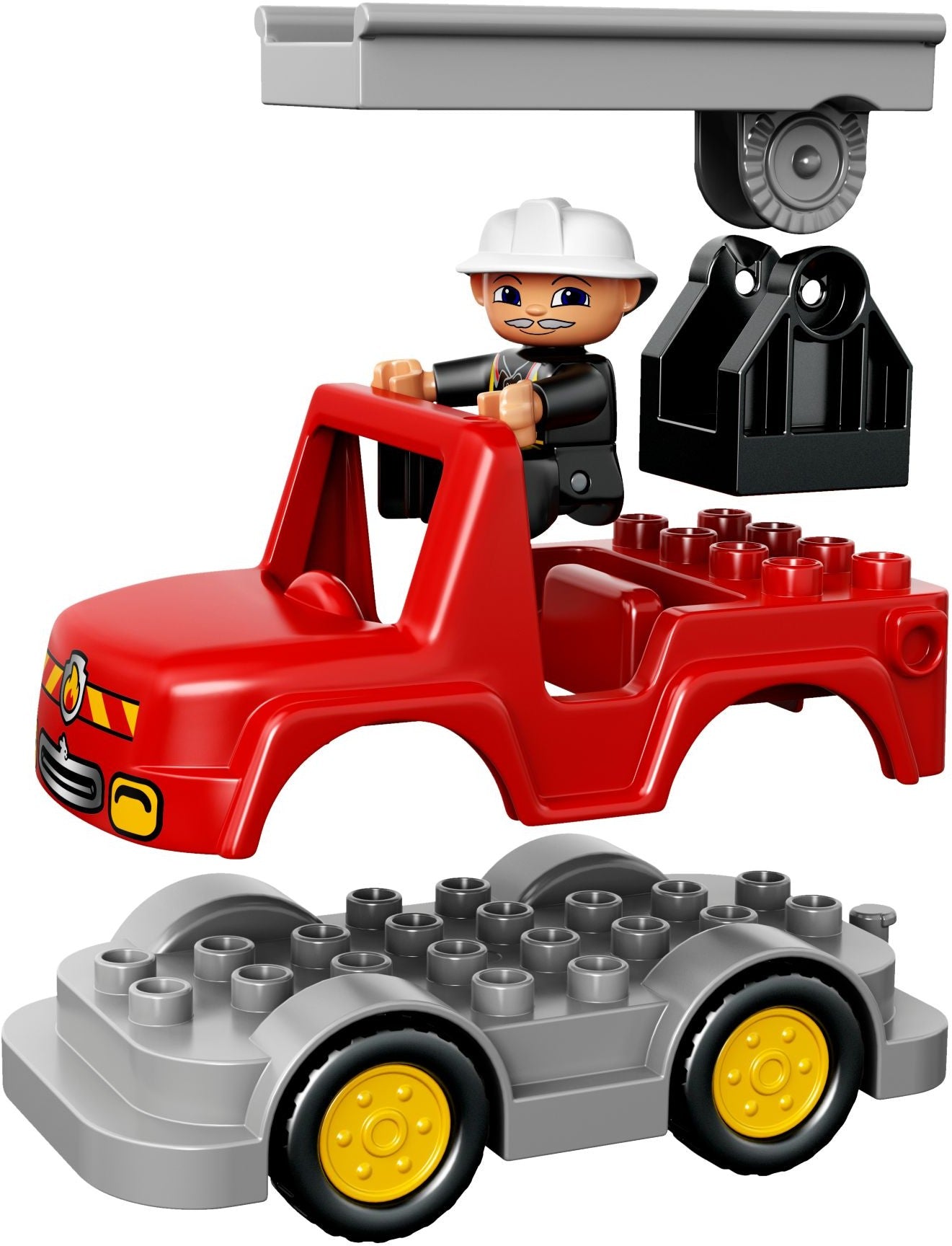 LEGO 10593 DUPLO Fire Station Playset with Fire Truck & Figures - SuperSaverAU - view 6