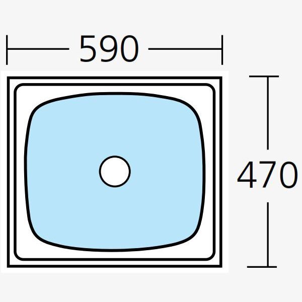 Oliveri 45L laundry tub with rinse bypass kit - 304 grade polished stainless steel - TI45S