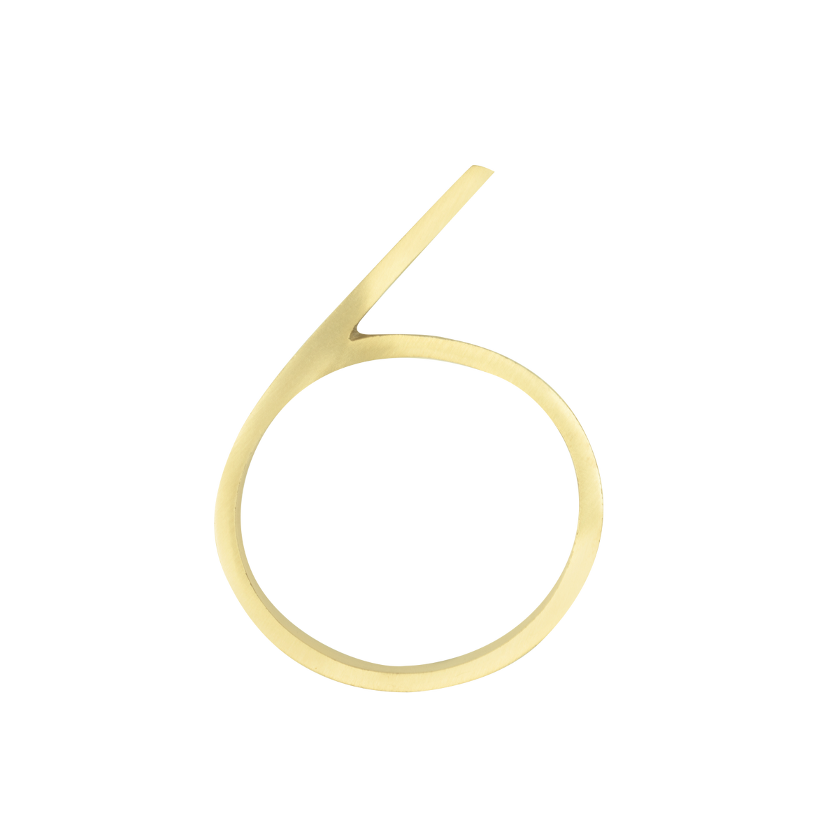 Sandleford Toorak Number 6 120mm Brass House Number