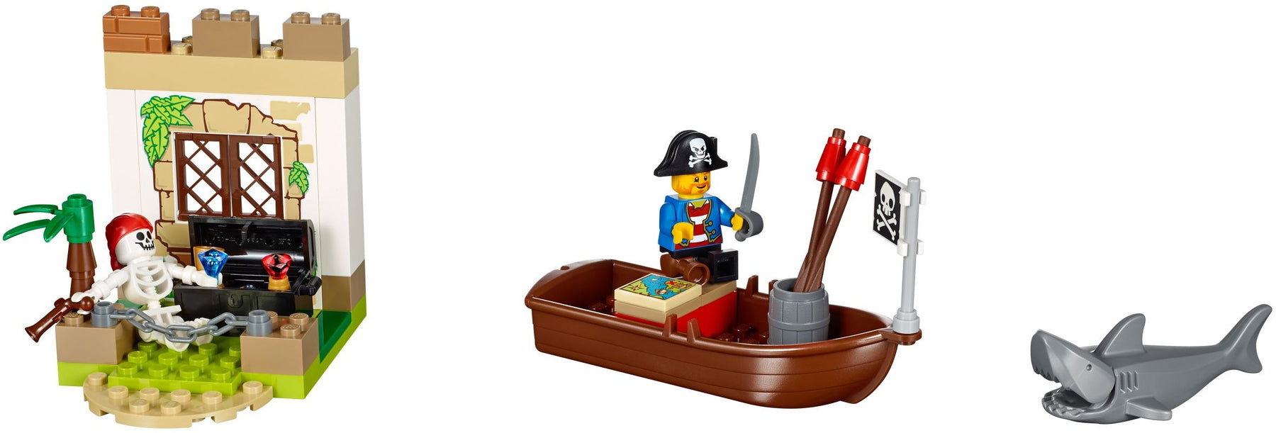 LEGO 10679 Pirate Treasure Hunt Island Fortress Building Set - SuperSaverAU - view 6