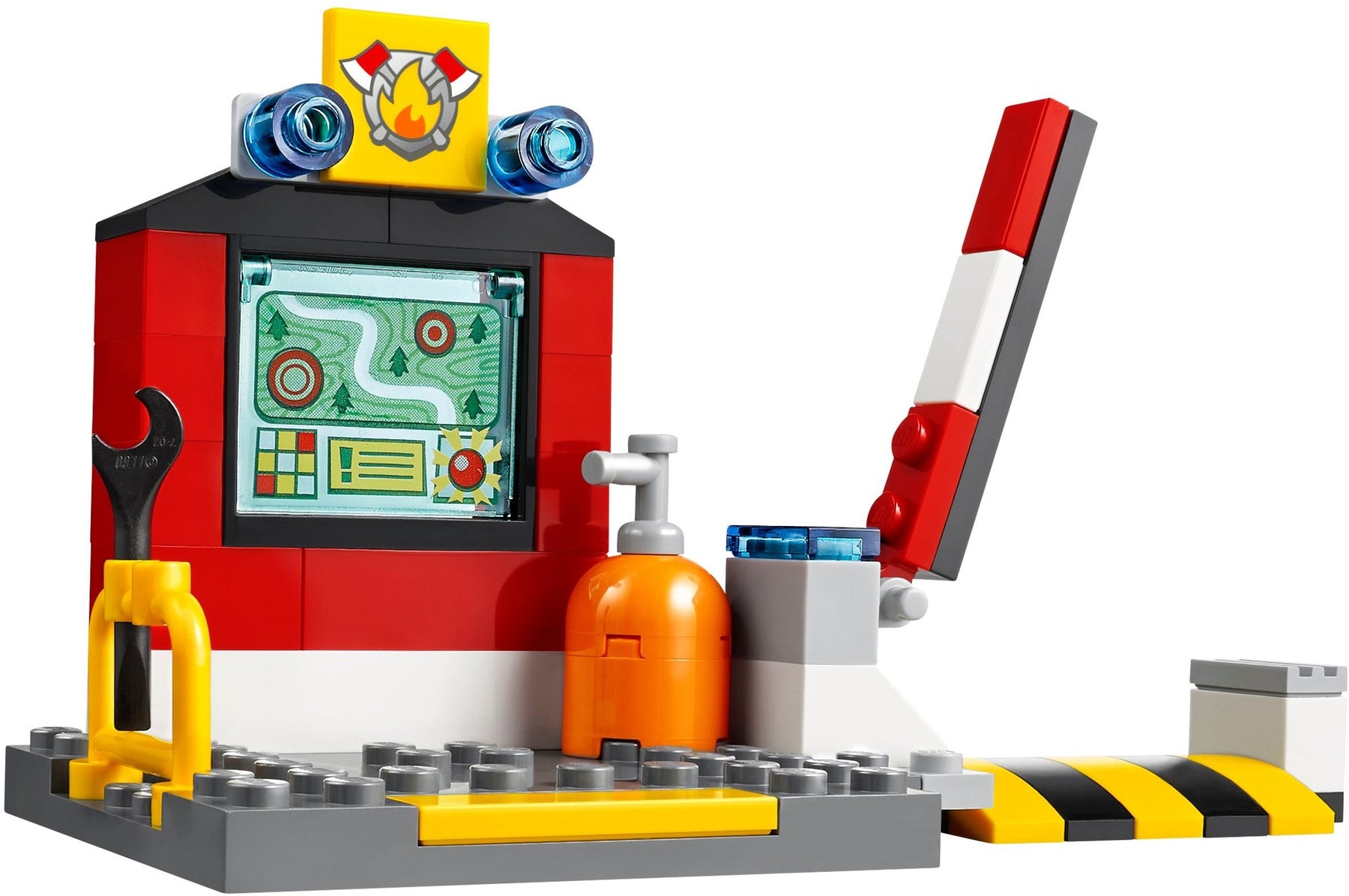 LEGO 10685 Fire Suitcase: Helicopter, Motorbike & Rescue Base - SuperSaverAU - view 2
