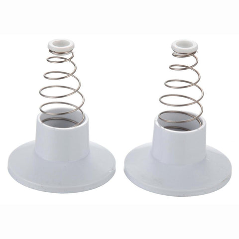 Shaw & Mason White Plastic Wall Flange 2 Pack 65mm Durable Finish - SuperSaverAU - view 1