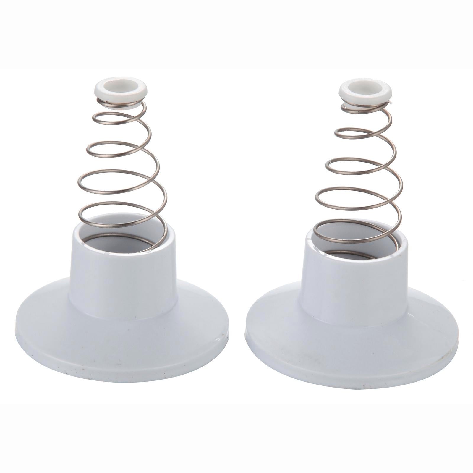 Shaw and Mason White Plastic Wall Flange 2 Pack 65mm