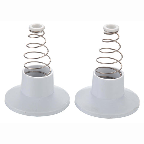 Shaw and Mason White Plastic Wall Flange 2 Pack 65mm