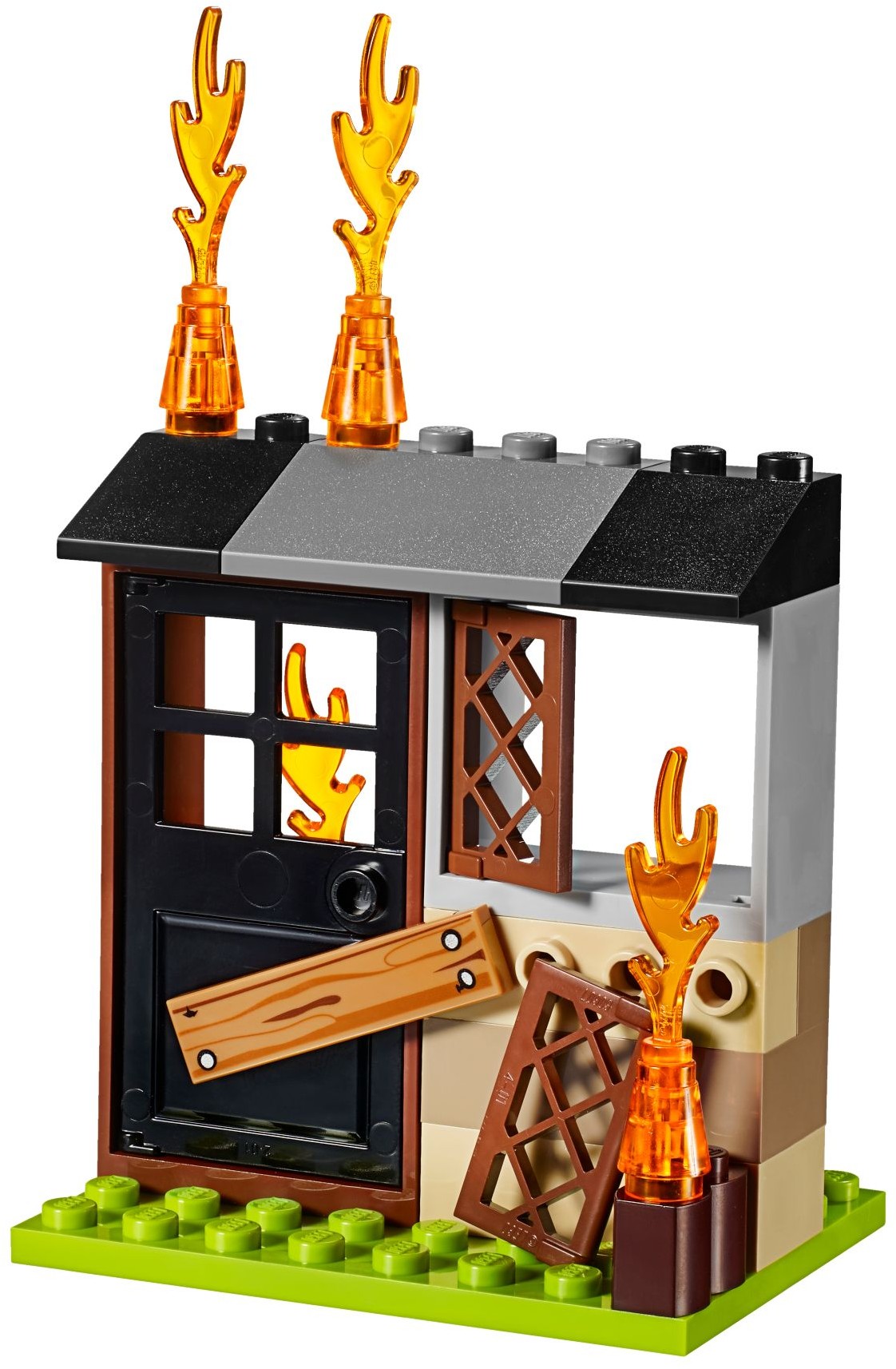 LEGO 10740 Fire Patrol Suitcase: Fire Truck & Burning Building Set - SuperSaverAU - view 5