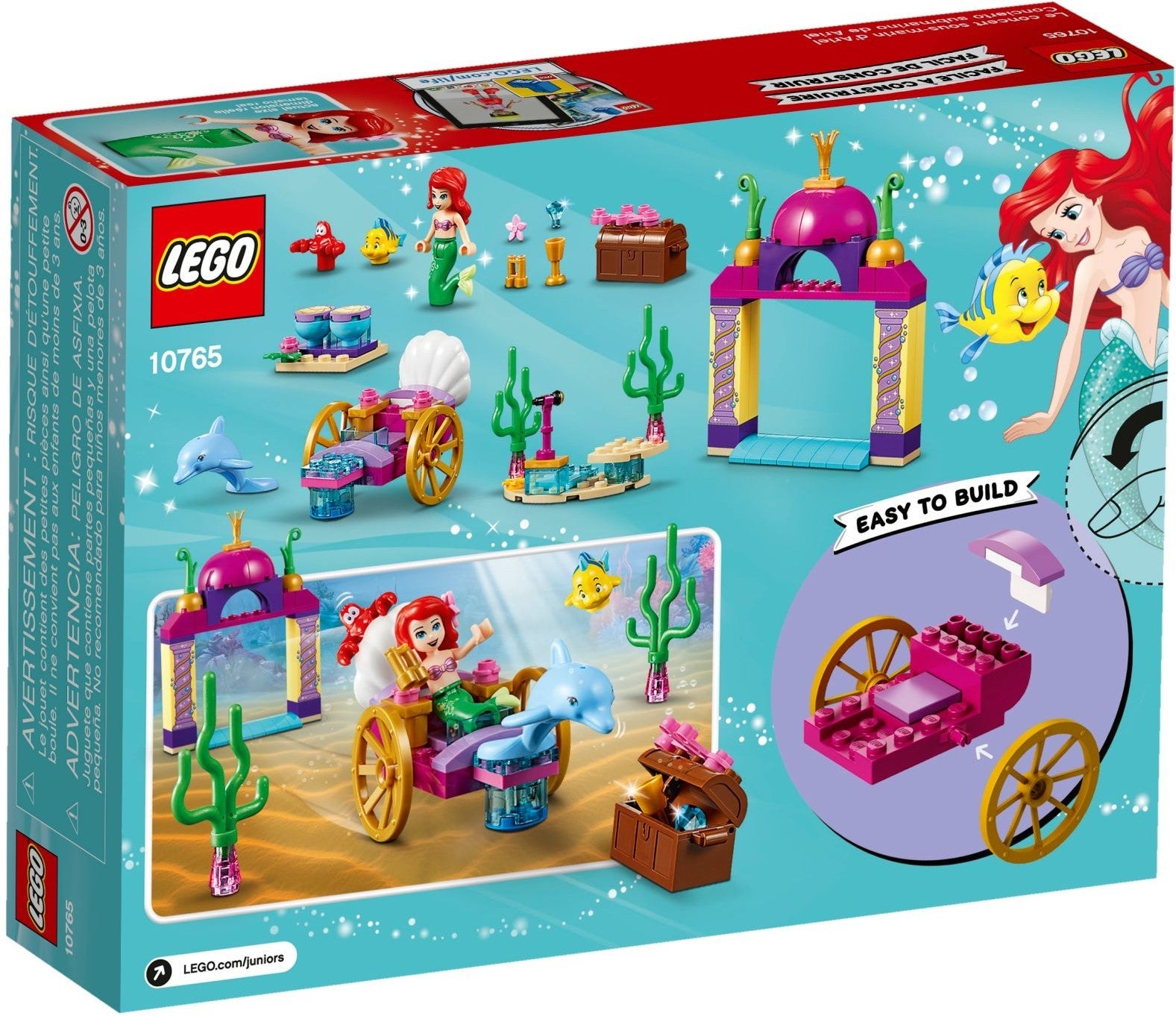 LEGO 10765 Ariel's Underwater Concert Playset | Disney Princess - SuperSaverAU - view 1