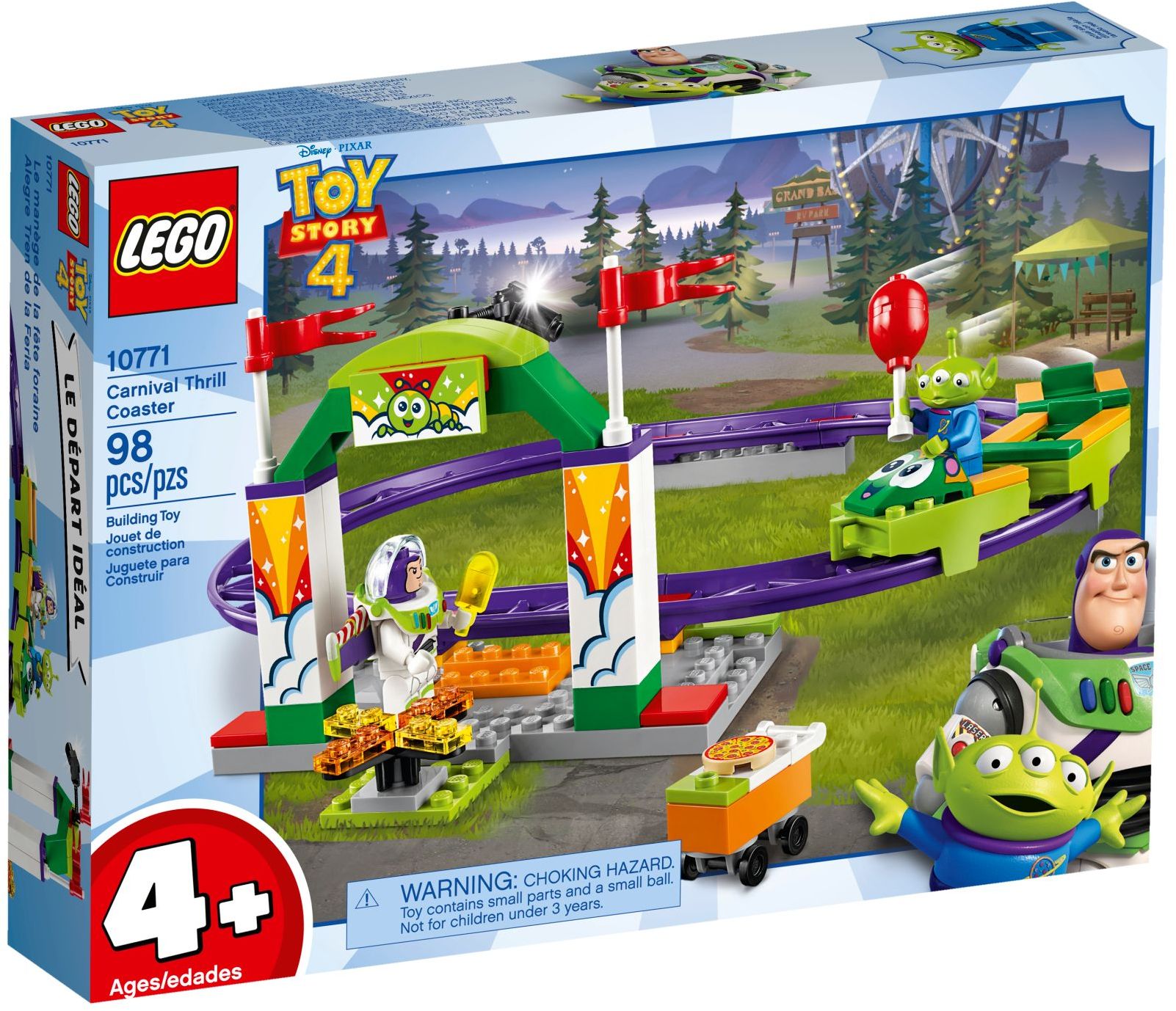 LEGO 10771 Disney Series Pixar’s Toy Story 4 Carnival Thrill Coaster- Auzzi Store