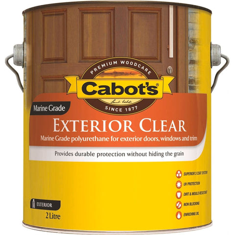 Cabot Exterior Clear Timber Finish 2L Oil Based Satin Protection - SuperSaverAU - view 1