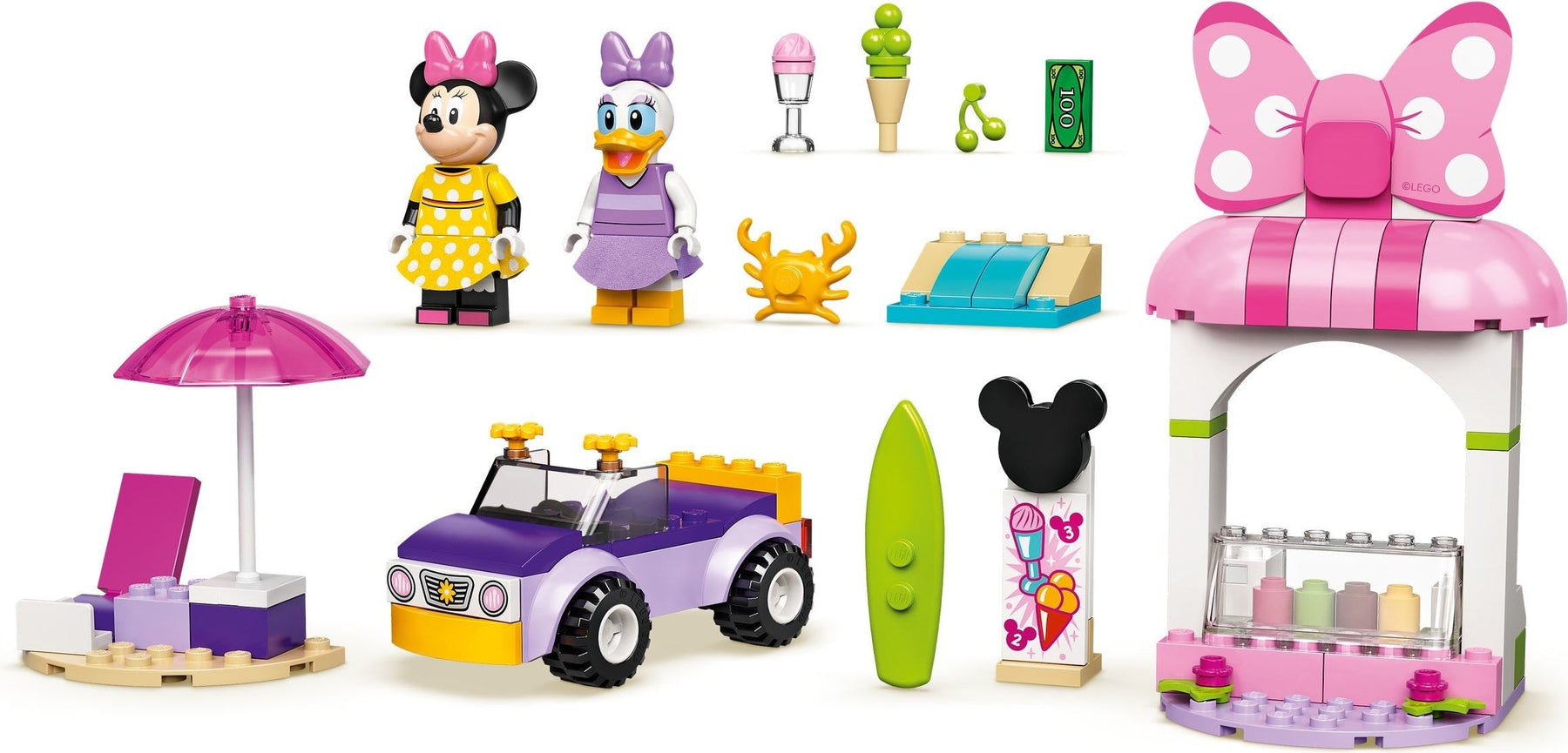 LEGO 10773 Minnie Mouse's Ice Cream Shop - Beach Building Toy for Kids 4+ - SuperSaverAU - view 4