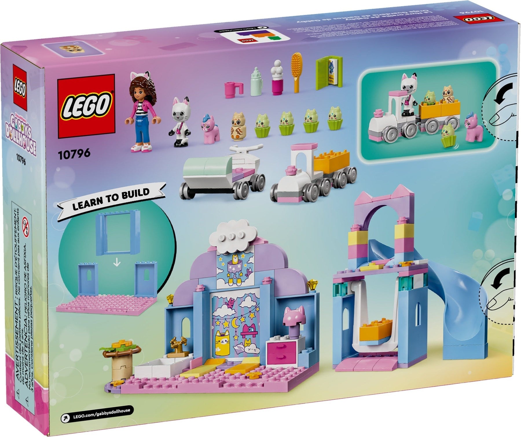 LEGO Gabby's Dollhouse Gabby's Kitty Care 10795 - SuperSaverAU - view 2