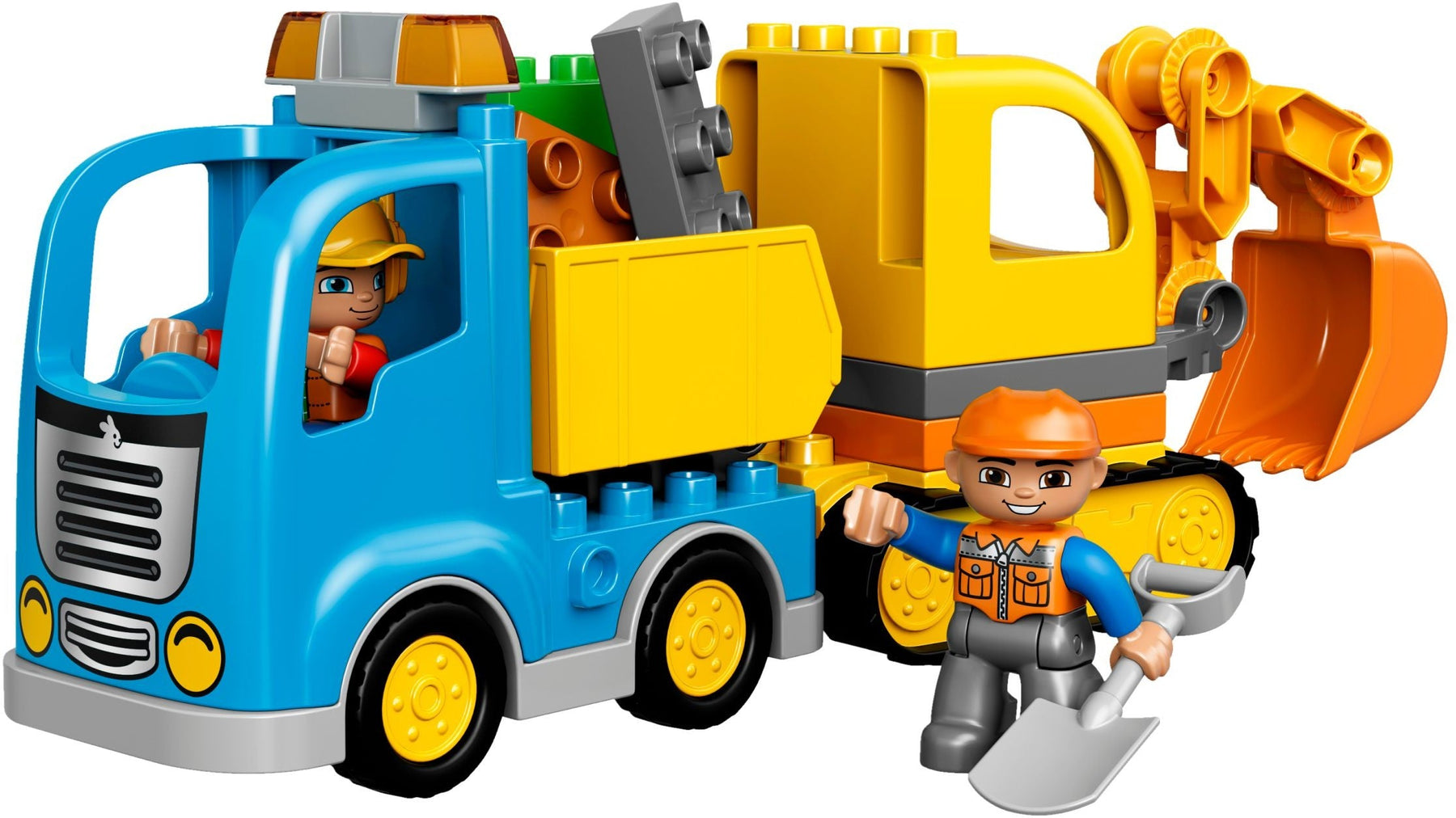 LEGO 10812 Truck & Excavator | DUPLO Construction Toys - SuperSaverAU - view 1
