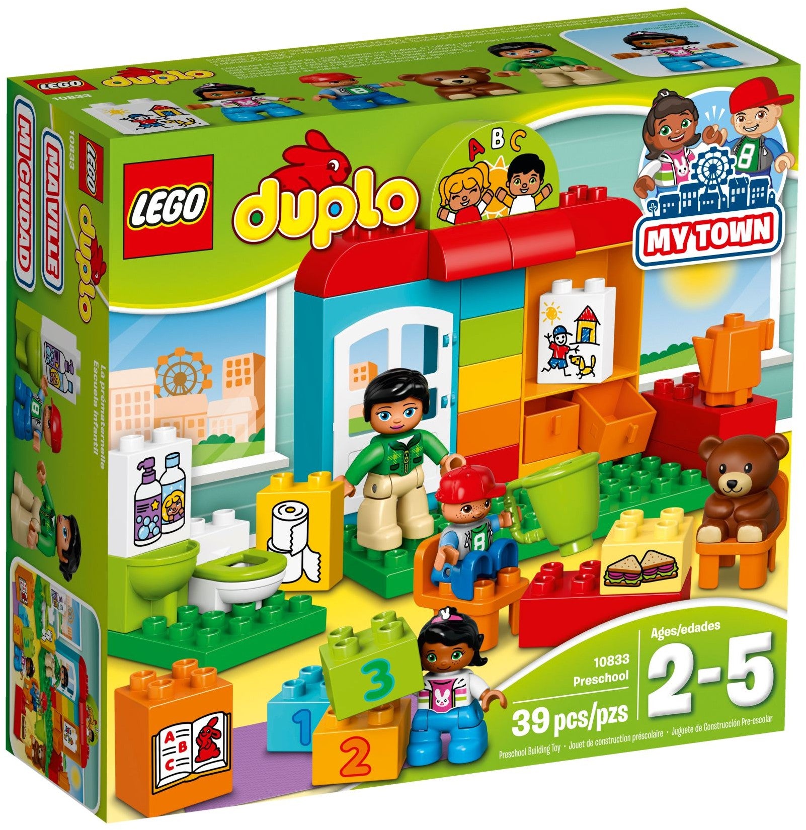LEGO 10833 DUPLO Town Preschool Playset with Figures - SuperSaverAU - view 1