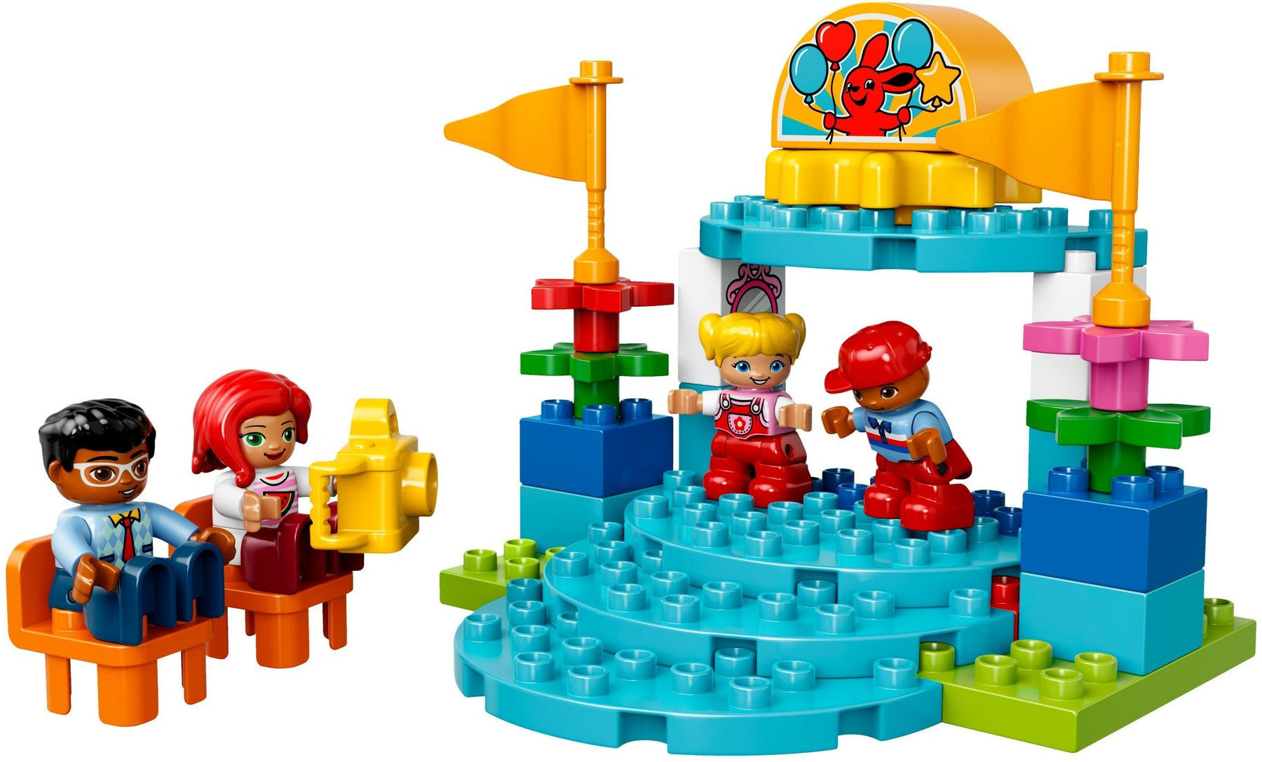 LEGO 10841 Fun Family Fair Carousel Building Kit with Slides - SuperSaverAU - view 5