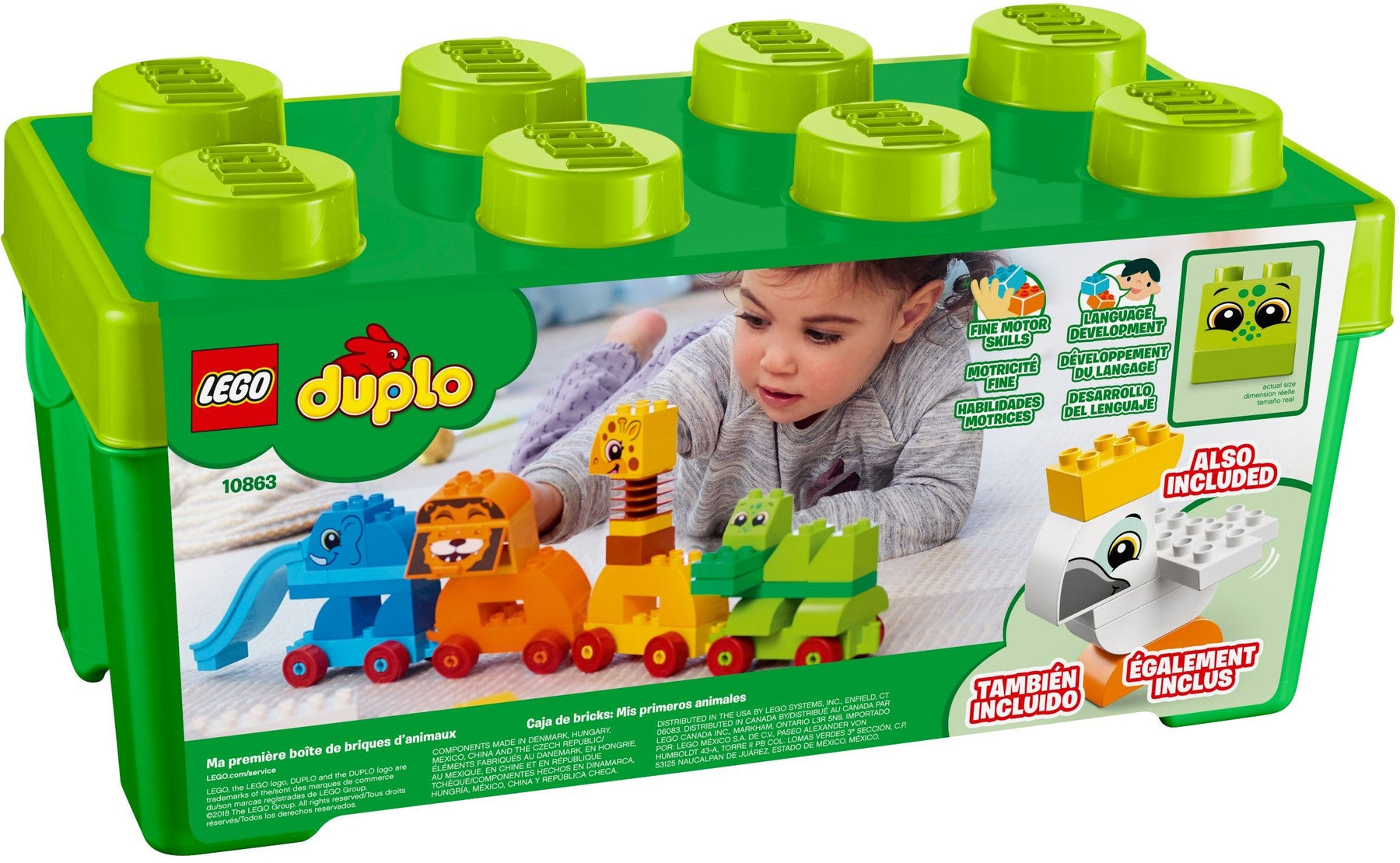 LEGO 10863 My First Animal Brick Box: Buildable Train Set - SuperSaverAU - view 1